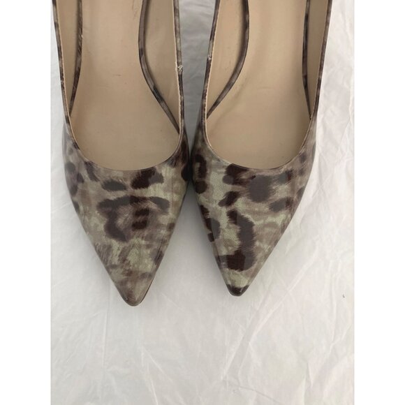 Nine West Leopard Print Patent Kitten Heels Women’s Size 7.5 Y2K Statement Pumps - Picture 4 of 14